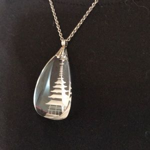 Rare Japanese Intaglio Pagoda Rock Crystal Nklc